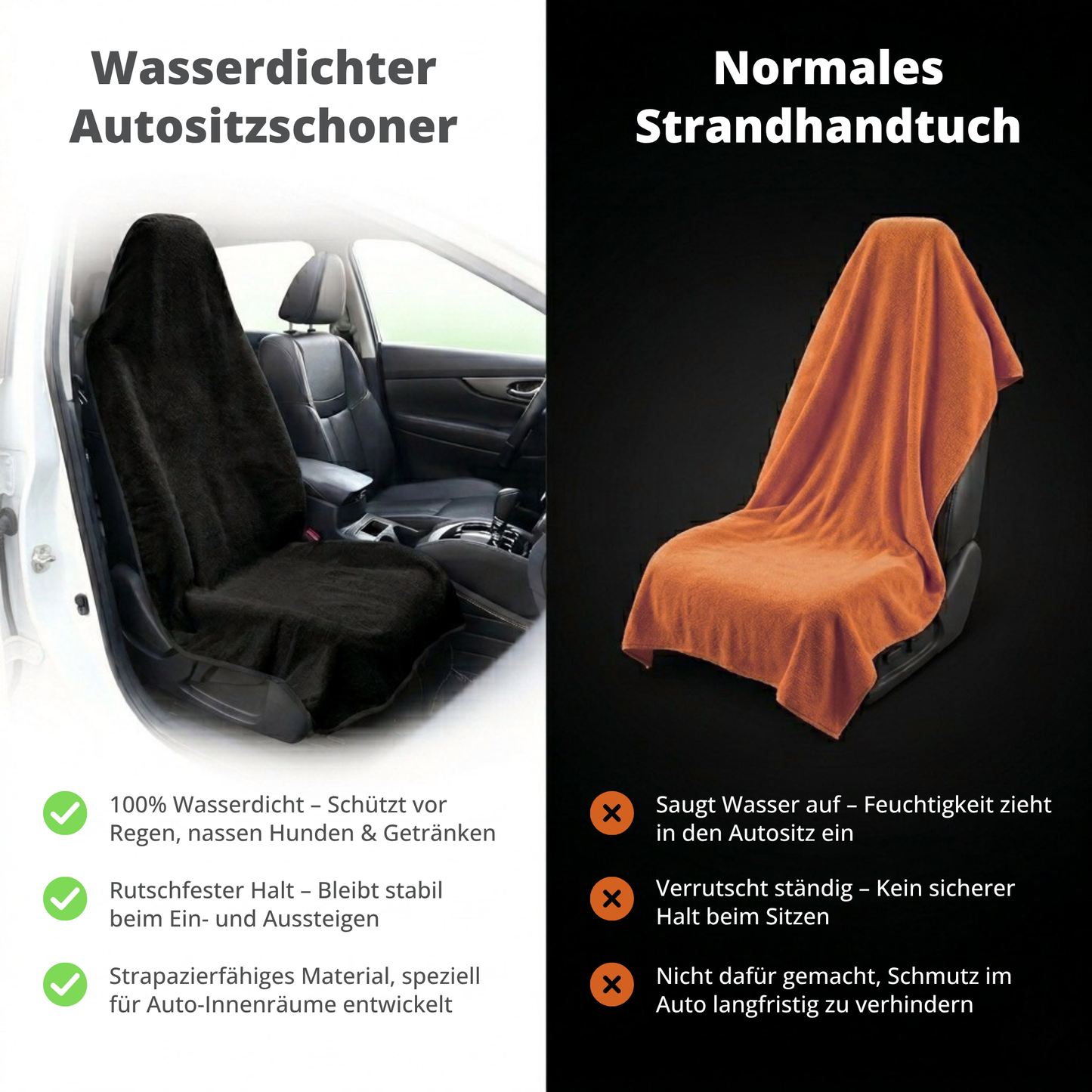 Wasserdichter Autositzschoner